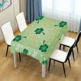 thumbnail image 6 of Coolnut Glittering Clover Rectangle TableclothSt. Patrick's Day Kitchen Decoration Dinner Rectangular Table Cover for Party Holiday Hotel BBQ-Machine Washable 60x60In, 6 of 7