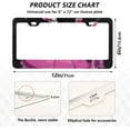 thumbnail image 3 of Pink Skeleton 2 Pack License Plate Frames,Universal Aluminum Car License Plate Covers with 2 Holes and Screws Home Decor, 3 of 7