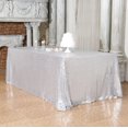 thumbnail image 4 of GFDYREE Sequin Tablecloth, Wedding, Table Topper, Rectangular, 90"x132", Silver, 4 of 6
