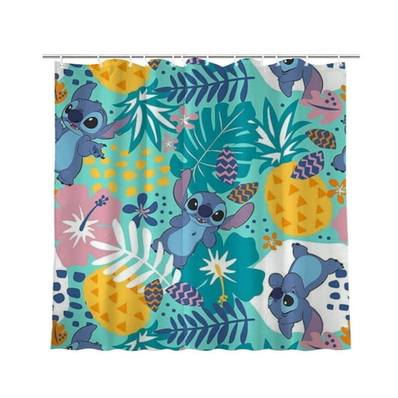 Stitch Shower Curtain Bathroom Decoration Bath Curtain Waterproof Shower Curtain Home Decor 72 × 72 inch