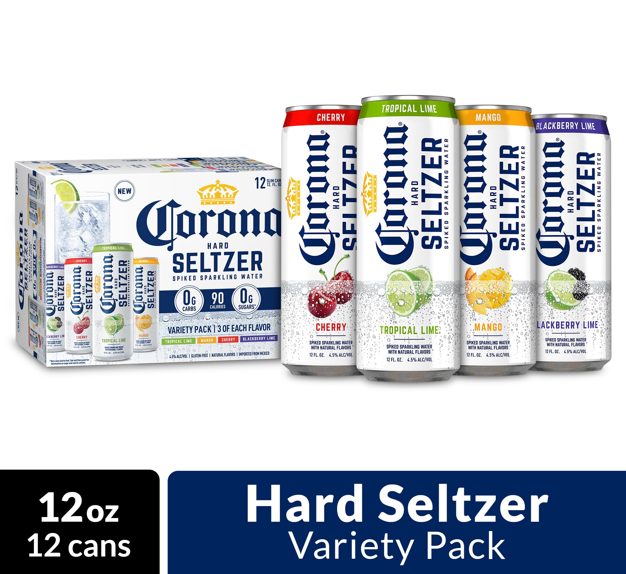 Corona Hard Seltzer Variety Pack with Tropical Lime, Mango ...