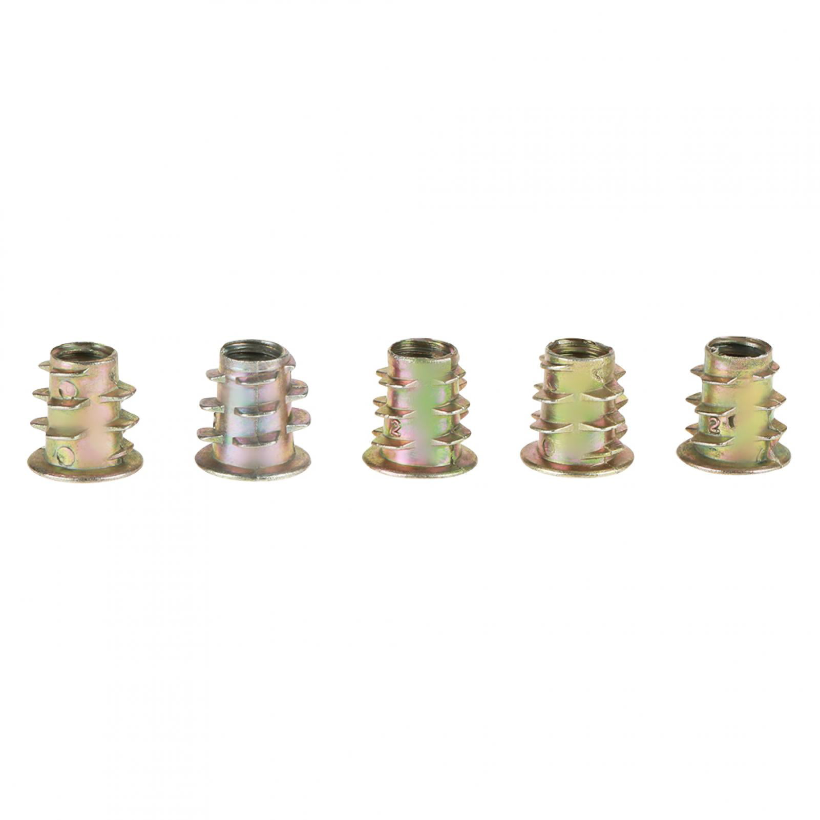 Details about   M 5*10mm Zinc Alloy Hex Drive Head Furniture Nuts Threaded for Wood Insert 