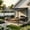 Black,8*10, variant on Fehomix 8' x 10' Wall Mounted Metal Pergola, Waterproof Galvanized Steel Roof Lean-To Patio Cover, Heavy Duty Outdoor Attached Pergola for Backyard, Garden, BBQ & Storage Shelter, Black