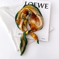 thumbnail image 3 of CAILDANL Women's 100% Pure Mulberry Silk Small Square Scarf - Neckerchief Women - Silk Headscarf - 21" x 21", 3 of 5