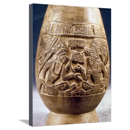 Guatemala Mayan Vase Stretched Canvas Print Wall Art Walmart Com