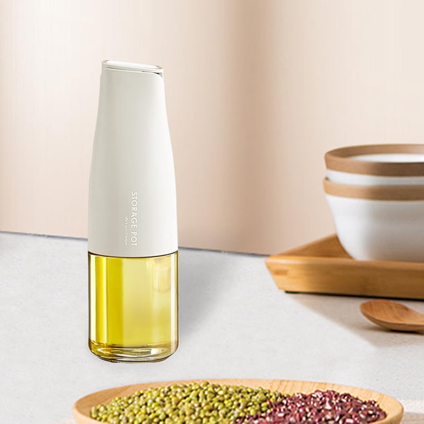 Envases transparentes para dispensador de , dispensador de aceite de cocina a prueba de fugas, botella dispensadora de aceite de oliva Blanco perfecl botella de vinagres de aceite