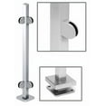 thumbnail image 4 of CRL SPR36LPS Polished Stainless 36" Steel Square Glass Clamp 90 Degree Corner Square Post Railing Kit, 4 of 7