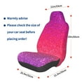thumbnail image 3 of Wukai Light Purple Glitter Full Set Car Seat Covers with Soft Padding Universal Auto Front Seats Protector and Cushion Mat, 3 of 5