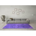 thumbnail image 3 of Ahgly Company Indoor Rectangle Oriental Purple Industrial Area Rugs, 2' x 5', 3 of 4