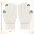 thumbnail image 2 of Guantes de invierno cálidos para mujer, con visualización táctil, antideslizantes, para clima frío, para nieve, correr, conducir, senderismo, caminar, 2 of 3