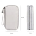 thumbnail image 4 of Portable Double-Deck Storage Bag for Digital Products-Travel Organizer for USB Cables, Headsets & Accessories Black, 4 of 9