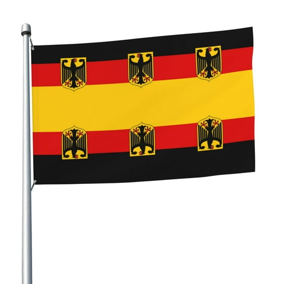 Flag Of Germany Flag 5x8 Ft Print Vivid Color Outdoors Indoors Light-Weight Polyester Flags