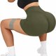 thumbnail image 5 of Gibobby Shorts Yoga Pantalones cortos de Yoga para mujer, novedad de verano, plisados de crisantemo, melocotón, cintura alta(Verdinegro, M), 5 of 5