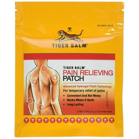 Tiger Balm Pain Relieving Patch 5 Per Box 3 Boxes