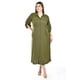 thumbnail image 5 of Vestido camisero midi Roman Fashion /Tallas Extras, 2576 (Verde militar) verde oscuro 40, 5 of 6