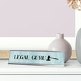 thumbnail image 3 of Legal Guru, Gavel, Silver Frame Desk Sign (2 x 8"), 3 of 3