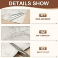 thumbnail image 3 of Uxcell Marble Contact Paper, 197x15.8 Inch Peel Stick Countertop Self Adhesive for Kitchen Cabinets and Bathroom Gray, 3 of 7