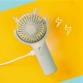 thumbnail image 6 of CASAFUN Mini Portable Fan Silent Powerful Handheld Fan Cute Design 3 Speed Small Desk Fan With Base Lightweight Makeup USB Rechargeable Fan For Women Girls Outdoor Indoor, 6 of 6