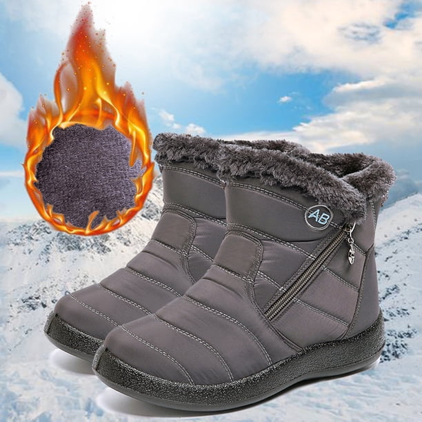 Botas para clima frío para mujer Botas con plataforma de tobillo antideslizantes Botas cómodas para caminar Likrtyny Tenis De Mujer Tenis De Hombre