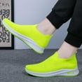 thumbnail image 6 of Men's Spring And Summer Fashion Breathable Solid Color Casual Shoes Comfortable And Light On Shoes 7.5 Light Green, 6 of 8