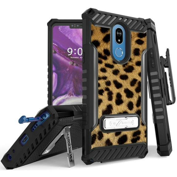 Tri-Shield [ADORABLE ANIMAL SERIES] Rugged Case Metal Kickstand Cover   Belt Clip Holster [CRITTER DESIGN] for LG Stylo 5, Stylus-5