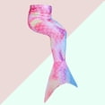 thumbnail image 5 of PatPat Girls Swimsuits 3Pcs Mermaid Bikinis Set Bathing Suits Mermaid Tails Costume Size 5-12, 5 of 11