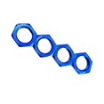 thumbnail image 3 of Ensemble de 4 Écrou de Roue Hexagonale 1:7 RC pour Véhicules RC 1:7 1:8 Accessoires de Remplacement Bleu, 3 of 6