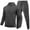 Dark Gray%GC%, variant on Men's Sweatsuit 2 Piece Sets Casual Men's Jogging Tracksuit Set Solid Color Hoodie Sweatpants Sweat Suit for Men Warm Fall Winter Athletic Track Suit Outfits