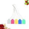thumbnail image 3 of 5 Sets/500pcs Unique Hanging Tags Plastic Waterproof Hanging Labels with Strap Line for Garden Daily Use (3.6x2.5cm, Mixed Color), 3 of 6