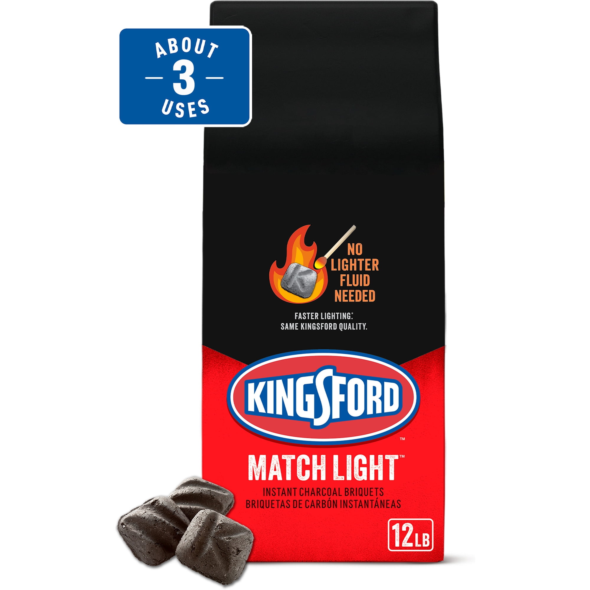 Kingsford Match Light Charcoal Briquets, 12 lbs
