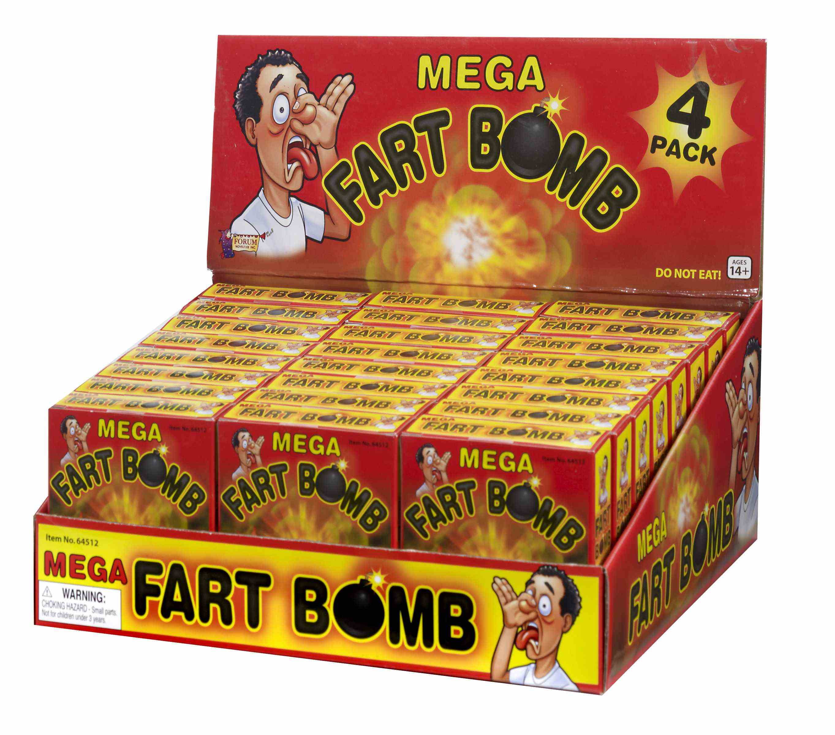 Fun Stuff 4 Pack Fart Bomb Novelty Item Gag Gift Exploding Stinky Gross