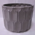 thumbnail image 1 of Planteur à Motif Géométrique Gris, 1 of 1
