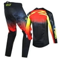 thumbnail image 4 of Willbros Men's Motocross Jersey Pants Combo MX Set Offroad Dirt Bike Downhill Enduro Race Women Adult Black Yellow Red (Jersey XXL Pants 38), 4 of 10