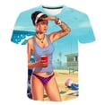 thumbnail image 1 of Juego GTA 5 camiseta niños nuevo Kawaii 2023 divertido verano dibujos animados 3D camiseta para niños niñas chico ropa Unisex manga corta 7T Gao Jinjia LED, 1 of 2