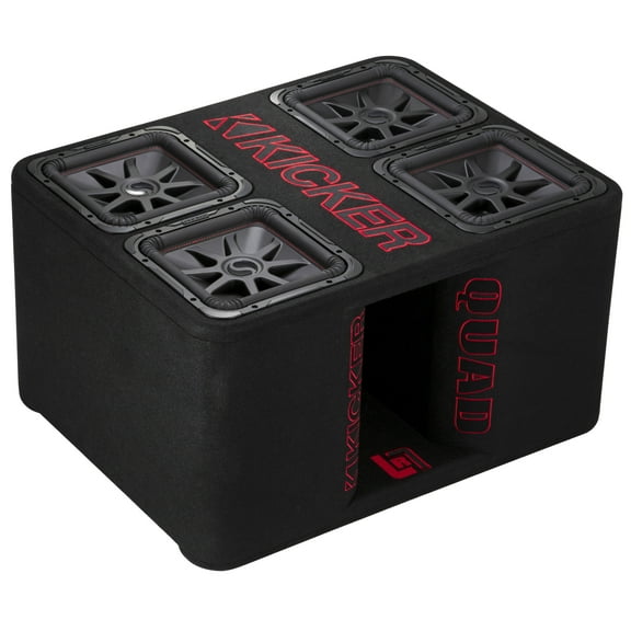 Kicker Surround Sound 47QL7R12 Car Subwoofer, Black, 12"