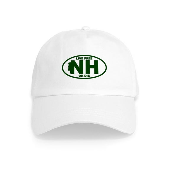 CafePress - New Hampshire Live Free Or Die - Adjustable 100% Brushed Unisex Casual Cotton Baseball Cap, Beige, 1