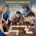 thumbnail image 4 of Juego de dominó Queensell Mega Large, doble, 6 con 28 fichas, 4 of 8