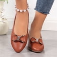 thumbnail image 6 of IEMIEMIEM Women's Leather Flats Comfortable Pointe Toe Slip On Flats Soft Work Flats 2026 Fashion Mary Jane Flats Light Brown 7 Wide, 6 of 7