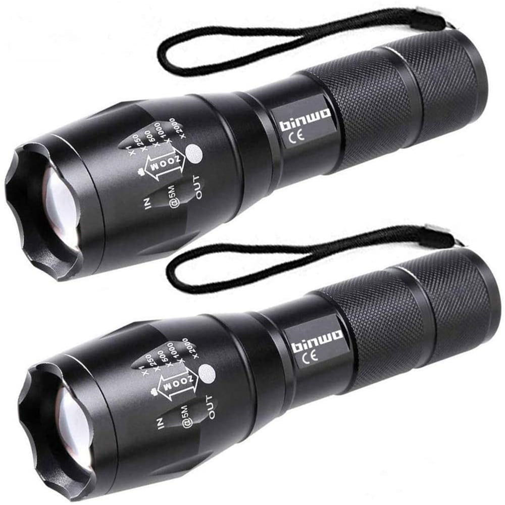 Zoomable 6000 Lumen 5 Modes Tactical Flashlight XML T6 LED Torch Lamp Light Focu 
