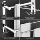 thumbnail image 3 of Toallero de baño, barra de toalla estirable de 17-31 pulgadas para baño, cocina, soporte para toallas de mano, colgador de paños de cocina, acero inoxidable SUS304 (dos barras), 3 of 5