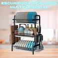 thumbnail image 2 of Escurridor para Trastes Metálico Store Line Tres Niveles con Porta Cubiertos, 2 of 4