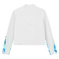 thumbnail image 6 of Alvivi Kids Girls Athletic Sport Jacket Long Sleeve Zipper Figure Ice Skating Coat Top Gymnastic Outerwear White 4, 6 of 7