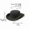 thumbnail image 2 of Fewfanhot Vintage Washed Cotton Boonie Hat, Wide Brim UPF Outdoor Bucket Hat with Decorative Band for Fishing Hiking Gardening, 2 of 7