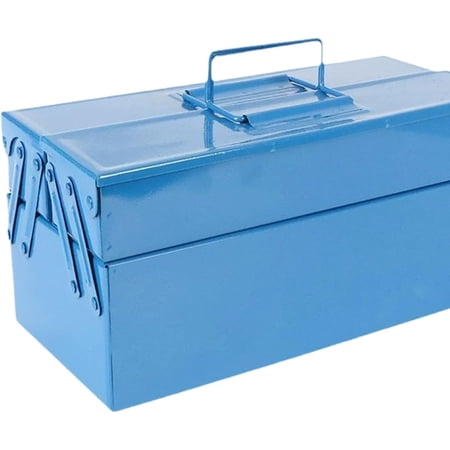 Iron Folding Tool Box Hardware Organizer Multipurpose Large Space Divider Screw and Nut Compartment Tray for Auto Plumber$$Tools