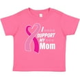 thumbnail image 3 of Inktastic Breast Cancer Awareness I Support My Mom with Pink Ribbon Boys or Girls Baby T-Shirt, 3 of 5
