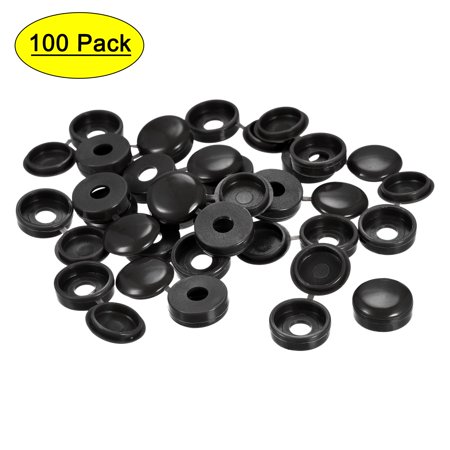 

Uxcell Hinged Screw Cover Caps 6mm Hole Dia PP Plastic Screw Snap Covers Black 100 Pack