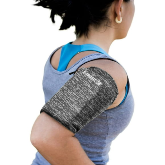 E Tronic Edge Phone Holder for Running, Cell Phone Arm Bands with Reflective Logo, Phone Strap Armband Fits iPhone