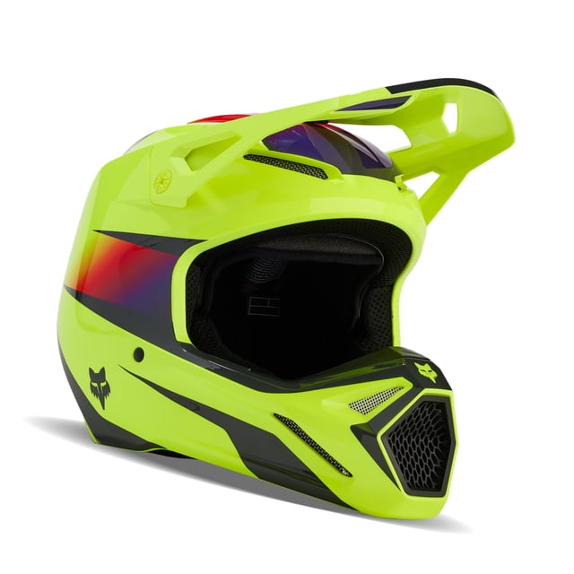 Casco de motocross Fox Racing V1 Flora Yellow Small