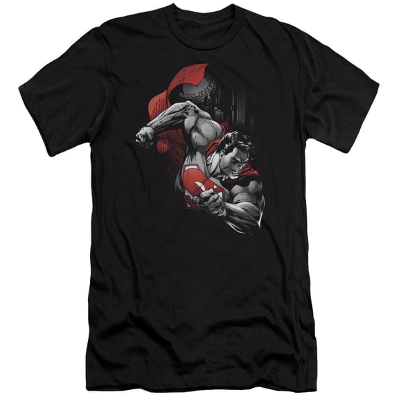 Superman My City Adult 30/1 T-Shirt Black