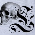 thumbnail image 2 of CafePress - Gothic Skull Initial L - Cute Infant Baby Football Bodysuit, 2 of 3